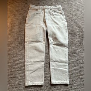 Regular Tapered Light Beige Denim Jeans